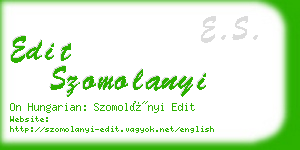 edit szomolanyi business card